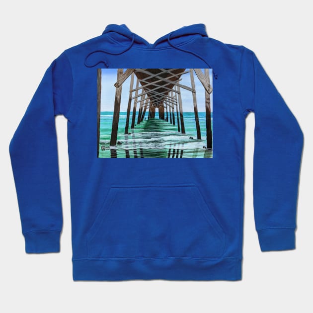 Holden Beach Pier Hoodie by Matt Starr Fine Art